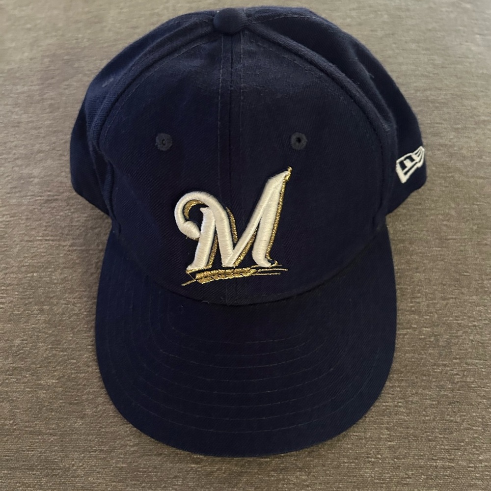 New Era Dark Blue Cap with Gold Accent
